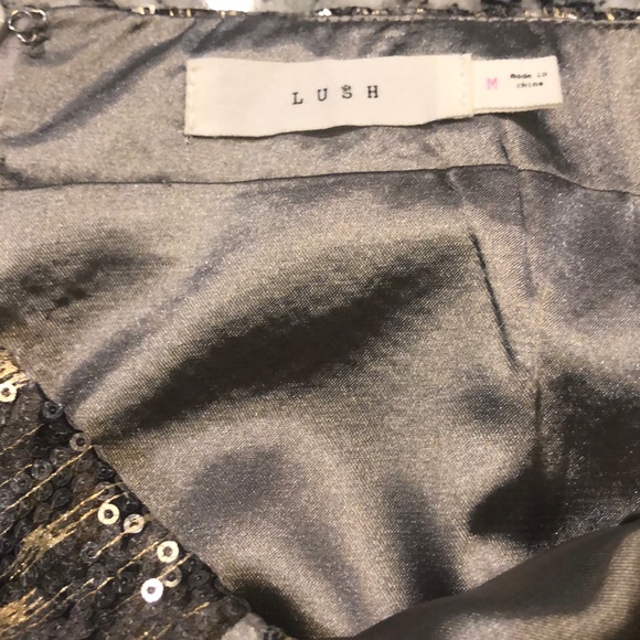 Lush sequin leopard mini skirt - Picture 3 of 5